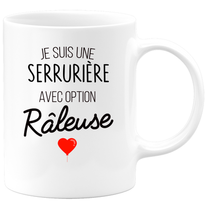 quotedazur - Mug Je Suis Une Serrurière Avec Option Râleuse - Cadeau Idéal Pour Serrurière - Cadeau Personnalisé Pour Femme - Cadeau Original Pour Anniversaire Ou Noël