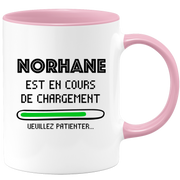 quotedazur - Mug Norhane Est En Cours De Chargement Veuillez Patienter - Cadeau Norhane Prénom Femme Personnalisé - Cadeau Annniversaire Noël Adolescent Collègue