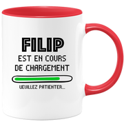 Mug Filip Is Loading Please Wait - Personalized First Name Filip Gift