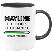 quotedazur - Mug Mayline Est En Cours De Chargement Veuillez Patienter - Cadeau Mayline Prénom Femme Personnalisé - Cadeau Annniversaire Noël Adolescent Collègue