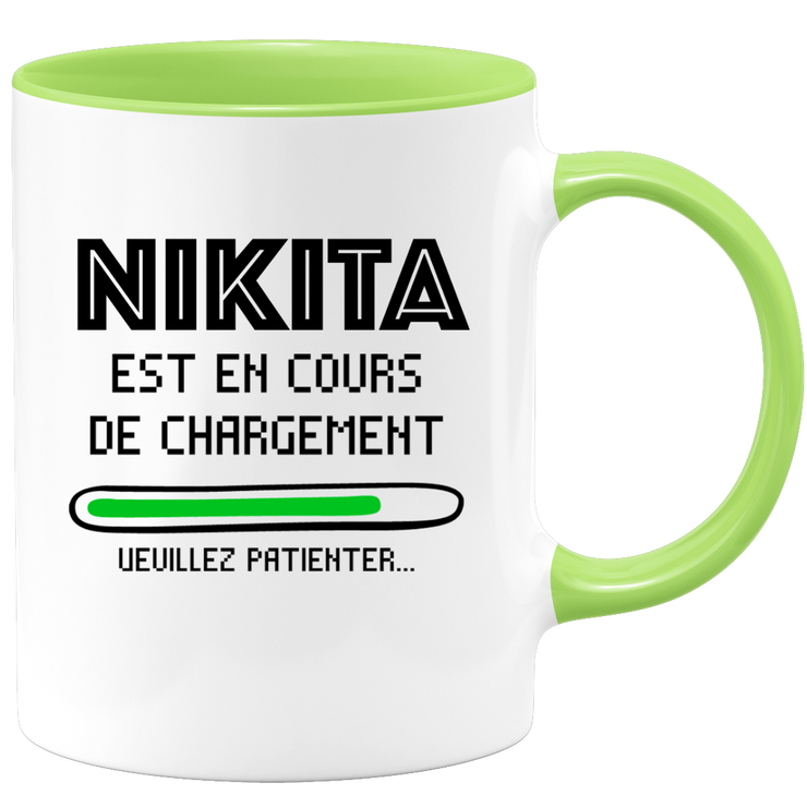 quotedazur - Mug Nikita Est En Cours De Chargement Veuillez Patienter - Cadeau Nikita Prénom Homme Personnalisé - Cadeau Annniversaire Noël Adolescent Collègue