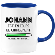 quotedazur - Mug Johann Est En Cours De Chargement Veuillez Patienter - Cadeau Johann Prénom Homme Personnalisé - Cadeau Annniversaire Noël Adolescent Collègue