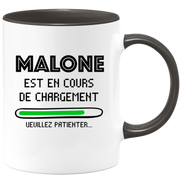 quotedazur - Mug Malone Est En Cours De Chargement Veuillez Patienter - Cadeau Malone Prénom Homme Personnalisé - Cadeau Annniversaire Noël Adolescent Collègue