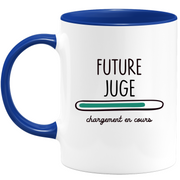 quotedazur - Mug Future Juge Chargement En Cours - Cadeau Humour Promotion Travail - Idée Cadeau Départ Collègue - Tasse Chef Juge - Idéal Pour Noël Au Bureau