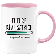 quotedazur - Mug Future Realisatrice Chargement En Cours - Cadeau Humour Promotion Travail - Idée Cadeau Départ Collègue - Tasse Chef Realisatrice - Idéal Pour Noël Au Bureau