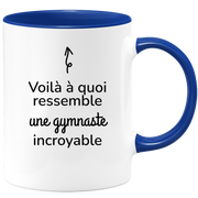 quotedazur - Mug Voilà À Quoi Ressemble Une Gymnaste Incroyable - Cadeau Pour Gymnaste - Cadeau Personnalisé Pour Femme - Cadeau Original Anniversaire Ou Noël