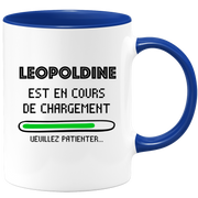 quotedazur - Mug Leopoldine Est En Cours De Chargement Veuillez Patienter - Cadeau Leopoldine Prénom Femme Personnalisé - Cadeau Annniversaire Noël Adolescent Collègue