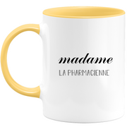 quotedazur - Mug Madame La Pharmacienne - Cadeau Pour Pharmacienne - Cadeau Personnalisé Pour Femme - Cadeau Original Anniversaire Ou Noël