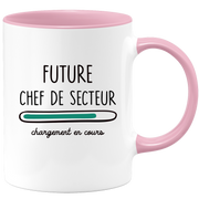 quotedazur - Mug Future Chef de secteur Chargement En Cours - Cadeau Humour Promotion Travail - Idée Cadeau Départ Collègue - Tasse Chef Chef de secteur - Idéal Pour Noël Au Bureau