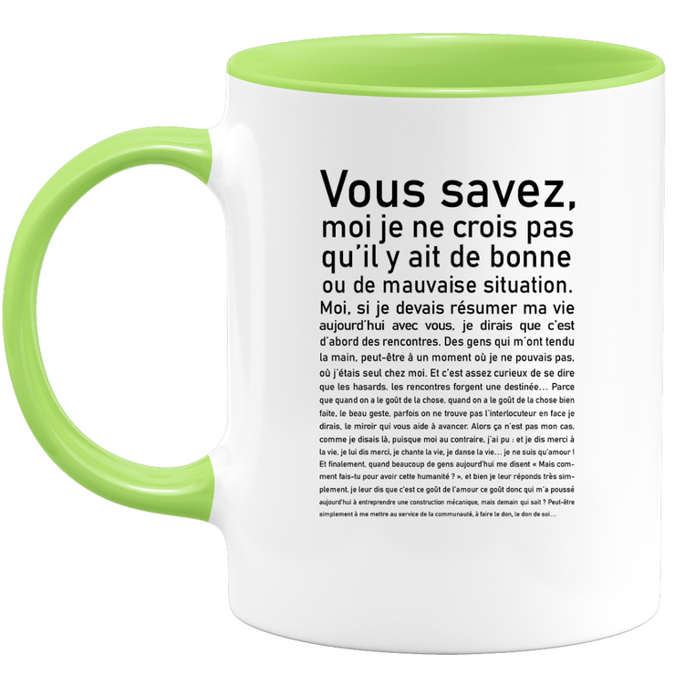 quotedazur - Mug Vous Savez Bonne Ou Mauvaise Situation - Cadeau Collègue Retraite - Idée Cadeau Original Femme - Tasse Couple Saint Valentin - Gadget Geek - Idéal Anniversaire Soeur Meilleure Amie