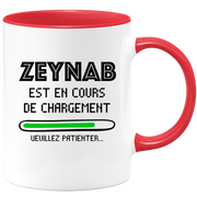 quotedazur - Mug Zeynab Est En Cours De Chargement Veuillez Patienter - Cadeau Zeynab Prénom Femme Personnalisé - Cadeau Annniversaire Noël Adolescent Collègue