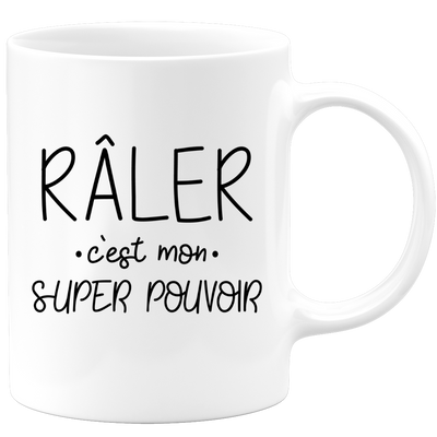 quotedazur - Mug Râler C'est Mon Super Pouvoir - Cadeau Collègue Grincheux Râleuse Retraite - Idée Cadeau Original Humour Femme - Tasse Couple Saint Valentin