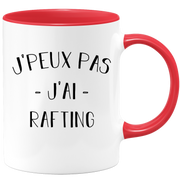 quotedazur - Mug Je Peux Pas J'ai Rafting - Cadeau Humour Sport - Idée Cadeau Original - Tasse Rafting - Idéal Pour Anniversaire Ou Noël