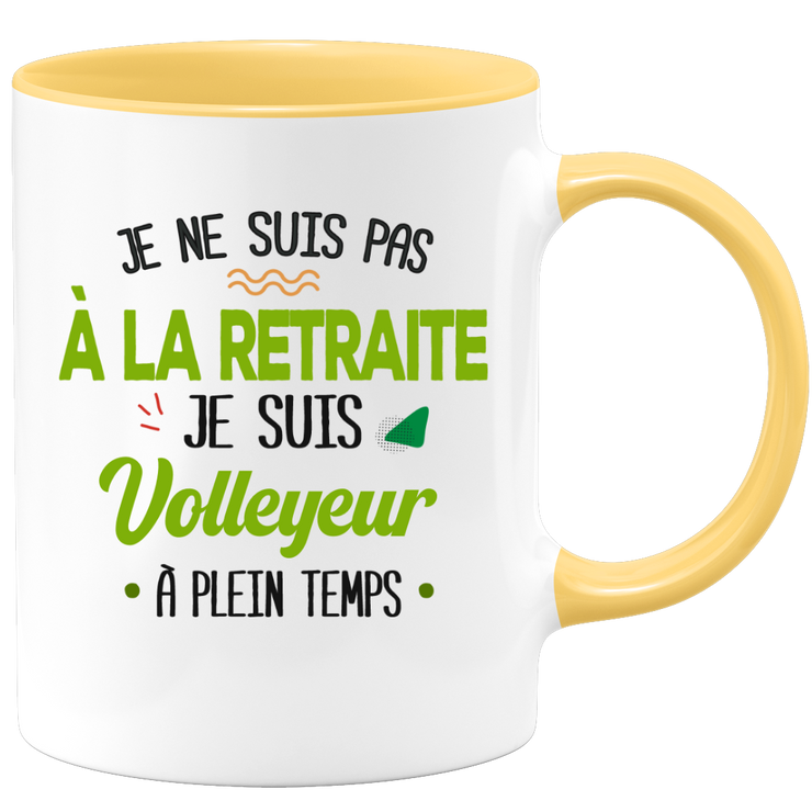 quotedazur - Mug Retraite Je Suis Volleyeur - Cadeau Humour Sport - Idée Cadeau Retraite Original Volley Ball - Tasse Volleyeur - Départ Retraite Anniversaire Ou Noël