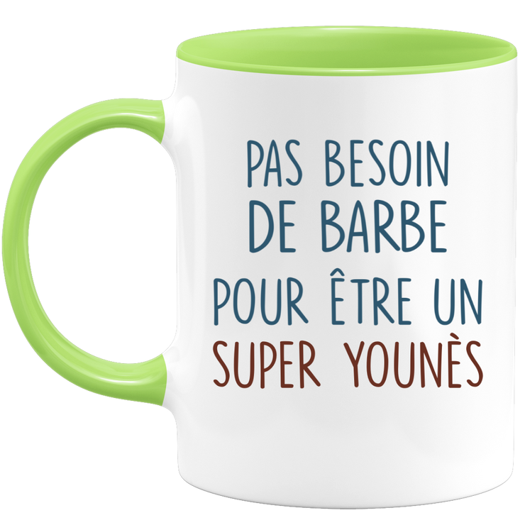 Mug pas besoin de barbe pour être un super Younès