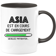 quotedazur - Mug Asia Est En Cours De Chargement Veuillez Patienter - Cadeau Asia Prénom Femme Personnalisé - Cadeau Annniversaire Noël Adolescent Collègue