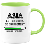 quotedazur - Mug Asia Est En Cours De Chargement Veuillez Patienter - Cadeau Asia Prénom Femme Personnalisé - Cadeau Annniversaire Noël Adolescent Collègue