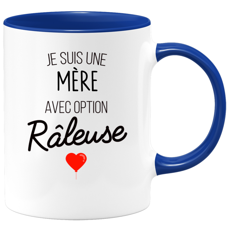 quotedazur - Mug Je Suis Une Mère Avec Option Râleuse - Cadeau Idéal Pour Mère - Cadeau Personnalisé Pour Femme - Cadeau Original Pour Anniversaire Ou Noël