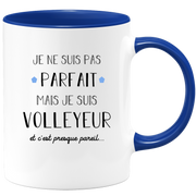 quotedazur - Mug Je Ne Suis Pas Parfait Mais Je Suis Volleyeur  - Cadeau Humour Métier Travail - Idée Cadeau Pot De Départ Chef Mutation - Tasse Cadeau Retraite Noël Au Bureau