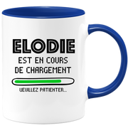 quotedazur - Mug Elodie Est En Cours De Chargement Veuillez Patienter - Cadeau Elodie Prénom Femme Personnalisé - Cadeau Annniversaire Noël Adolescent Collègue