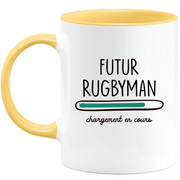 quotedazur - Mug Futur Rugbyman - Idée Cadeau Parfaite pour Fans de Rugby, Naissance, Baby Shower