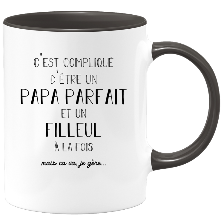 Men's mug perfect dad godson - gift godson birthday dad father's day valentine's day man love couple