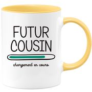 quotedazur - Mug Futur Cousin 2025 Chargement En Cours - Cadeau Futur Cousin - Surprise Annonce Grossesse Garçon/Fille Naissance Bébé