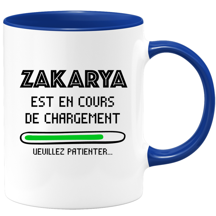 quotedazur - Mug Zakarya Est En Cours De Chargement Veuillez Patienter - Cadeau Zakarya Prénom Homme Personnalisé - Cadeau Annniversaire Noël Adolescent Collègue