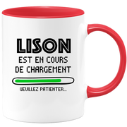 quotedazur - Mug Lison Est En Cours De Chargement Veuillez Patienter - Cadeau Lison Prénom Femme Personnalisé - Cadeau Annniversaire Noël Adolescent Collègue