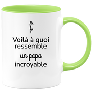 quotedazur - Mug Voilà à Quoi Ressemble Un Papa Incroyable - Cadeau Papa - Idée Cadeau Anniversaire Papa - Idée Pour Une Attention Originale Papa