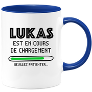 quotedazur - Mug Lukas Est En Cours De Chargement Veuillez Patienter - Cadeau Lukas Prénom Homme Personnalisé - Cadeau Annniversaire Noël Adolescent Collègue