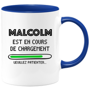 quotedazur - Mug Malcolm Est En Cours De Chargement Veuillez Patienter - Cadeau Malcolm Prénom Homme Personnalisé - Cadeau Annniversaire Noël Adolescent Collègue