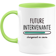 quotedazur - Mug Future Intervenante Chargement En Cours - Cadeau Humour Promotion Travail - Idée Cadeau Départ Collègue - Tasse Chef Intervenante - Idéal Pour Noël Au Bureau