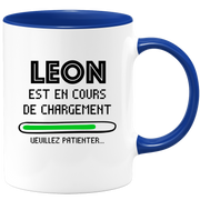 quotedazur - Mug Leon Est En Cours De Chargement Veuillez Patienter - Cadeau Leon Prénom Homme Personnalisé - Cadeau Annniversaire Noël Adolescent Collègue