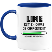 quotedazur - Mug Line Est En Cours De Chargement Veuillez Patienter - Cadeau Line Prénom Femme Personnalisé - Cadeau Annniversaire Noël Adolescent Collègue