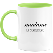 quotedazur - Mug Madame La Serruriere - Cadeau Pour Serruriere - Cadeau Personnalisé Pour Femme - Cadeau Original Anniversaire Ou Noël
