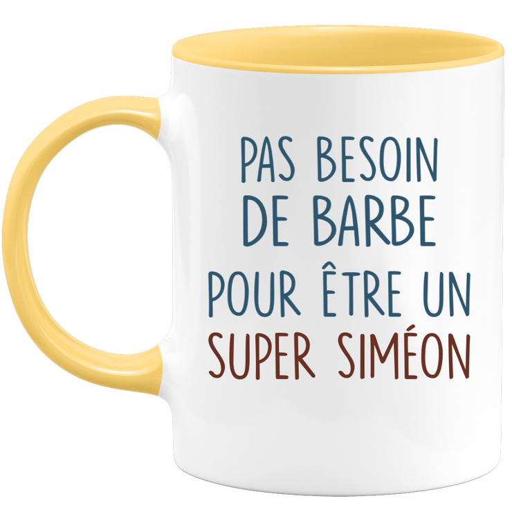 Mug pas besoin de barbe pour être un super Siméon