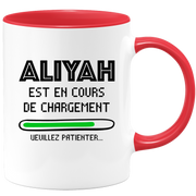 quotedazur - Mug Aliyah Est En Cours De Chargement Veuillez Patienter - Cadeau Aliyah Prénom Femme Personnalisé - Cadeau Annniversaire Noël Adolescent Collègue