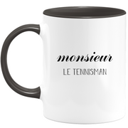 quotedazur - Mug Monsieur Le Tennisman, Idée Cadeau Parfaite pour Amateurs de Tennis, Anniversaires, Noël