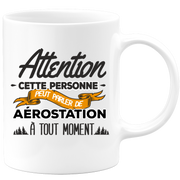 quotedazur - Mug This Person Can Talk About Ballooning At Any Time - Sport Humor Gift - Original Gift Idea - Ballooning Mug - Birthday Or Christmas