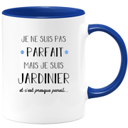 quotedazur - Mug Je Ne Suis Pas Parfait Mais Je Suis Jardinier  - Cadeau Humour Métier Travail - Idée Cadeau Pot De Départ Chef Mutation - Tasse Cadeau Retraite Noël Au Bureau