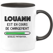 quotedazur - Mug Louann Est En Cours De Chargement Veuillez Patienter - Cadeau Louann Prénom Femme Personnalisé - Cadeau Annniversaire Noël Adolescent Collègue