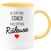 mug I'm a coach with a rauser option