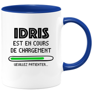 quotedazur - Mug Idris Est En Cours De Chargement Veuillez Patienter - Cadeau Idris Prénom Homme Personnalisé - Cadeau Annniversaire Noël Adolescent Collègue