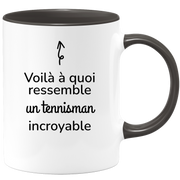 quotedazur - Mug Voilà À Quoi Ressemble Un Tennisman Incroyable - Cadeau Pour Tennisman - Cadeau Personnalisé Pour Homme - Cadeau Original Anniversaire Ou Noël