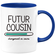 quotedazur - Mug Futur Cousin 2025 Chargement En Cours - Cadeau Futur Cousin - Surprise Annonce Grossesse Garçon/Fille Naissance Bébé