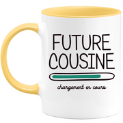 quotedazur - Mug Future Cousine 2024 Chargement En Cours - Cadeau Future Cousine - Surprise Annonce Grossesse Garçon/Fille Naissance Bébé