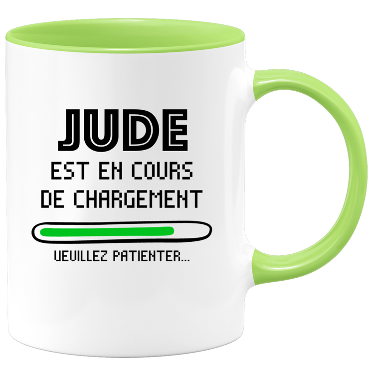 quotedazur - Mug Jude Est En Cours De Chargement Veuillez Patienter - Cadeau Jude Prénom Homme Personnalisé - Cadeau Annniversaire Noël Adolescent Collègue