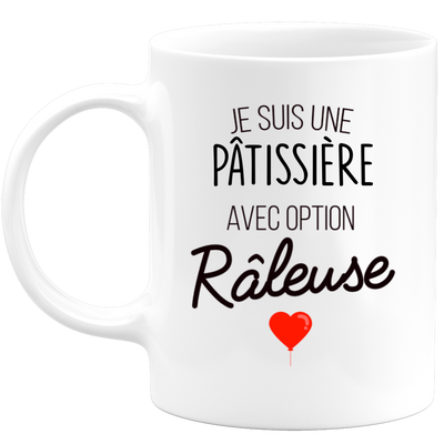 quotedazur - Mug Je Suis Une Pâtissière Avec Option Râleuse - Cadeau Idéal Pour Pâtissière - Cadeau Personnalisé Pour Femme - Cadeau Original Pour Anniversaire Ou Noël