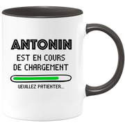 quotedazur - Mug Antonin Est En Cours De Chargement Veuillez Patienter - Cadeau Antonin Prénom Homme Personnalisé - Cadeau Annniversaire Noël Adolescent Collègue